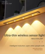 LED Night Light 3 Color Dimmable Motion Sensor Rechargeable Lamp