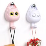 Creative Big Eyes Cat Self-Adhesive Wall Hooks - Cute Cartoon Clothes and Bag Hanger - Image 6
